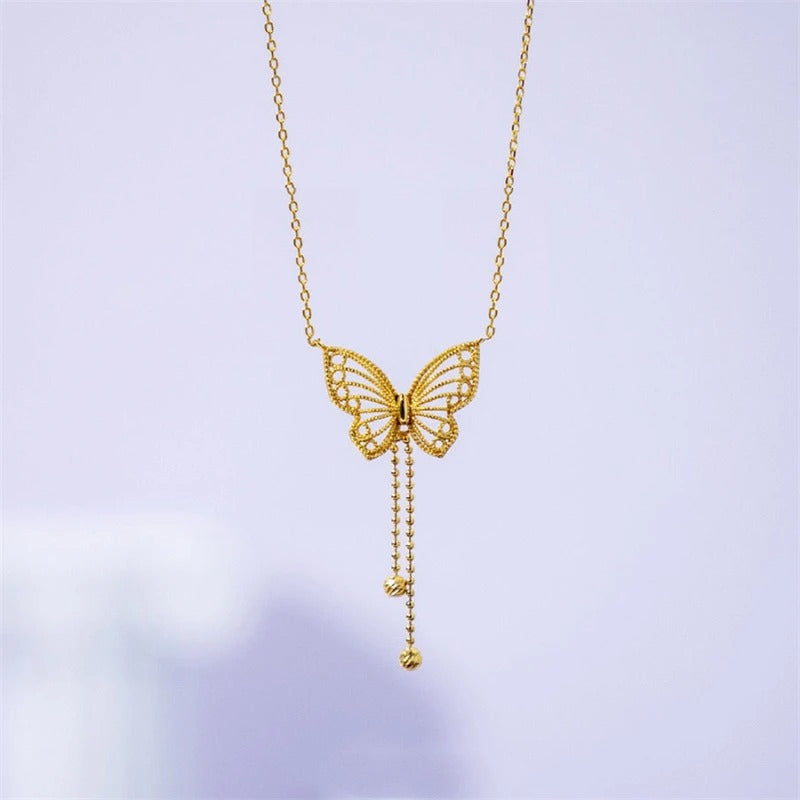 Gold plated Butterfly Necklace for Women