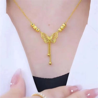 Gold plated Butterfly Necklace for Women