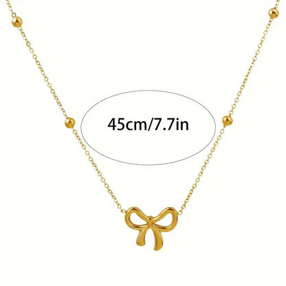 BOW PENDANT NECKLACE
