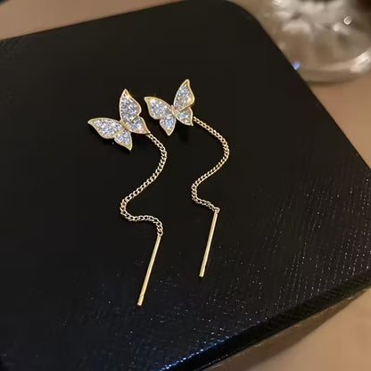 Elegant Butterfly Dangle Earrings